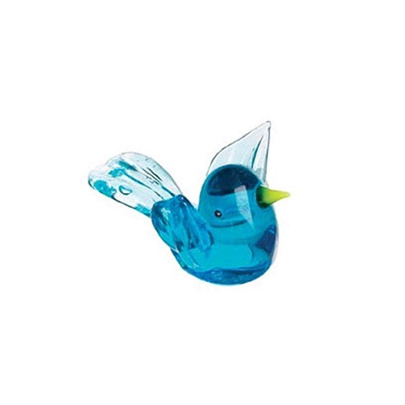 Miniature Glass Figurine - Blue Bird
