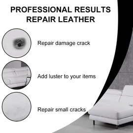 BAOSROY Leder Reparatur Set,Lederreparatur Creme,Lederbalsam,Leder-Restaurator,Leder-Farbbalsam,Lederkratzer Reparatur für Leder Restaurierung Risse Löcher,Autositze,Sofas,Schuhe,2PCS