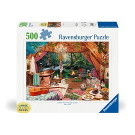 Ravensburger 12000825 Cosy Glamping 500 Piece Jigsaw Puzzles for Adults and Kids Age 10 Years Up-Camping, Multicolour, One Size