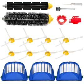 Replacement Parts and Accessories Kit Compatible for iRobot Roomba 692 694 676 675 695 677 671 655 645 690 680 660 650 620 614 610 635 595 564 Vacuum,Bristle and Beater Brush,3 Filter, 8 Side Brush