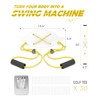CMOSAF Golf Swing Trainer,Golf Axis Trainer, Adjustable Swing Aid Strap
