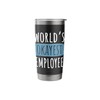 World's Okayest Employee Funny Coworker Work Appreciation Stainless Steel Insulated