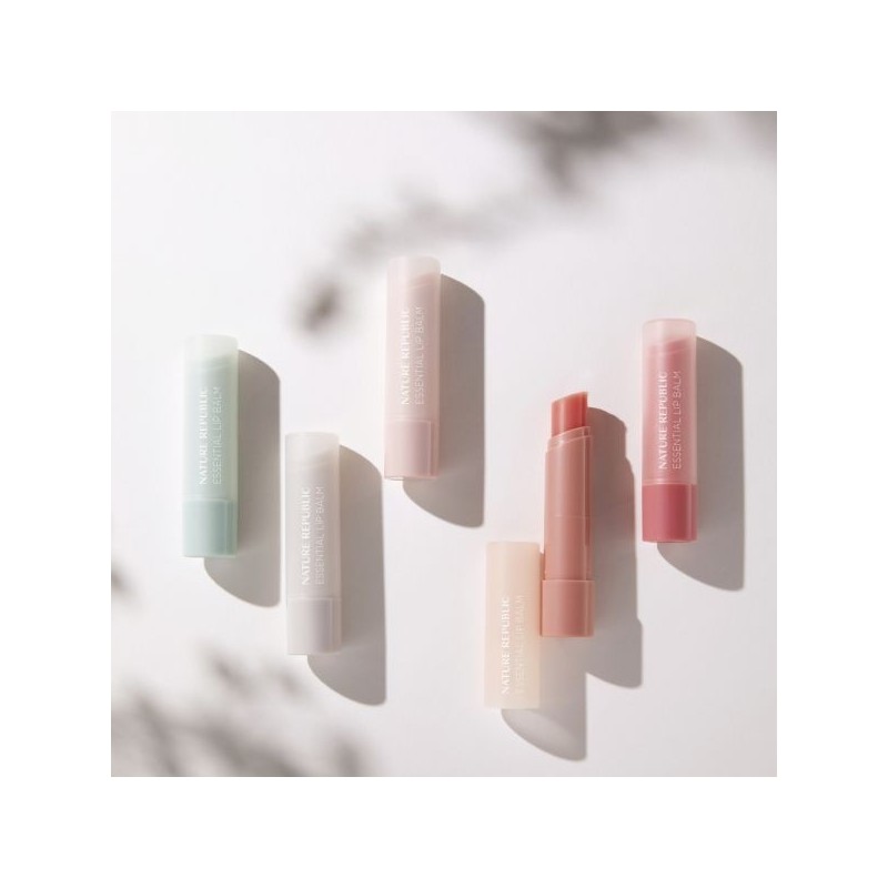 Nature Republic Vegan Essential Lip Balm Moisturizing Daily Care Collection