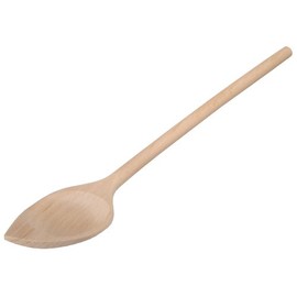 HOFMEISTER® Wooden Cooking Spoon, 25 cm, Pointed, Natural Product: Handmade, Plastic-Free, No Scratches in the Pot, Untreated, Heat-Resistant, Antibacterial Mixing Spoon, Beech