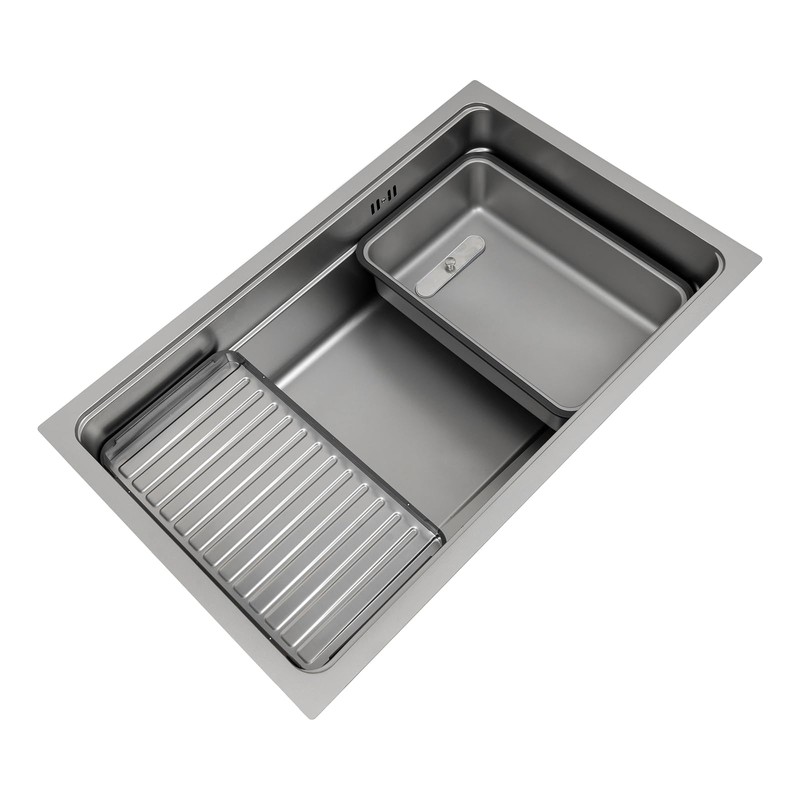 JAYGOVAN Kitchen Sink, 304 Stainless Steel Drop-In/Undermount Sinks, Top Mount