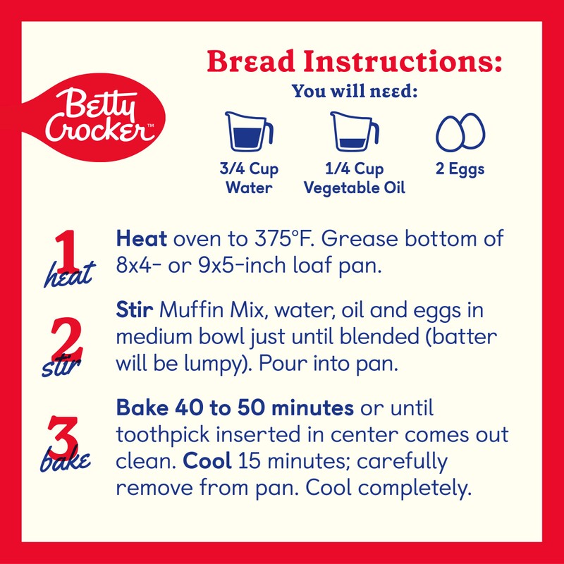 Betty Crocker Chocolate Chip Muffin and Quick Bread Mix, 14.75