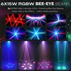 Professional DJ Moving Head Bee Eye Light, 6x15W High Intensity