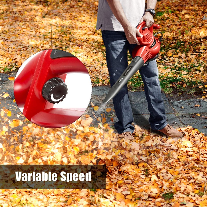 LawnMaster Red Edition BV1210E 1201 Electric Blower Vacuum Mulcher 12