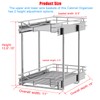 DINDON 2 Tier Pull Out Cabinet Organizer (11" W x
