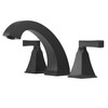 Esnbia Widespread Bathroom Faucet Matte Black, 2 Handles Faucet for