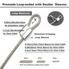 Floyutin 5 Pcs 5mm Wire 24 inch Vinyl Coated Stainless
