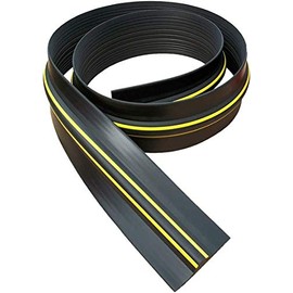 Garadry ¾" High Garage Door Threshold Seal Kit (8'3") | Black/Yellow, Vinyl | Complete Kit, Includes Adhesive