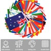Countries Flags - 26ft/8m, Waterproof, Flags for home, Bar, Restaurant