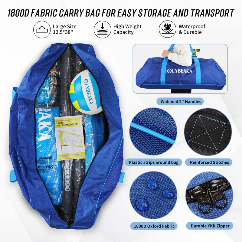 2025 Outdoor Professional Volleyball Net Set for Backyard Beach with