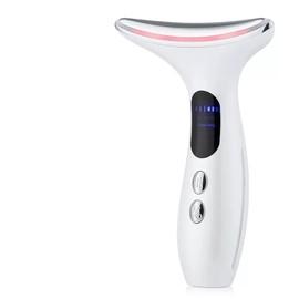 Neck Face Beauty Device 3 Colors LED Photon Therapy Skin Tighten Reduce Double Chin Anti Wrinkle Remove Skin Care Tools