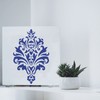 FINGERINSPIRE Damask Stencil 29.7x21cm Reusable Damask Wall Stencil Damask Floral