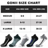 Gonii Men's Running Athletic Ankle Socks - Thick Cushioned Low