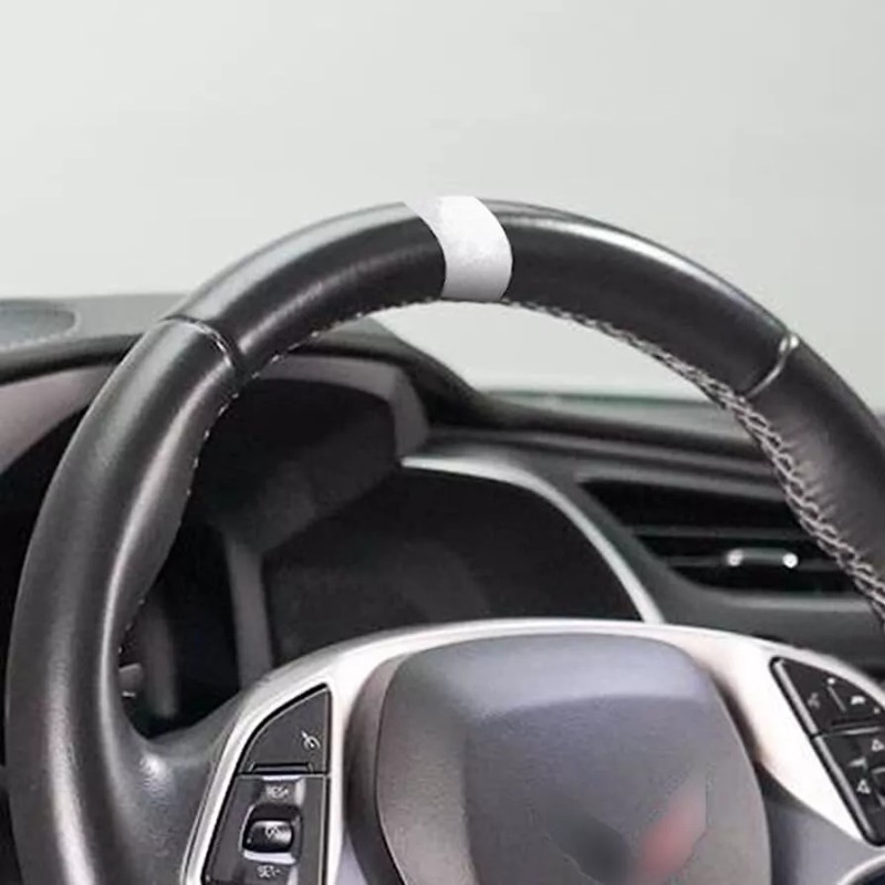 23766 C8 Corvette COMBO/ARCTIC WHITE STEERING WHEEL AND TEAM CORVETTE