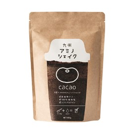 九州アミノシェイク ソフトプロテイン 300g 植物性原料100％ 九州産 モリンガ きな粉 ソイプロテイン プロテイン (カカオ味　1袋) 大豆タンパク質