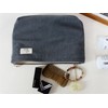 HAPPYHEIDI Dark Gray Corduroy Makeup Bag Cosmetic Toiletry Travel Pouch,