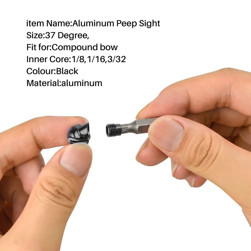 NISHZHU 37 Degree Compound Bow Peeping Case Aperture Kit Compound