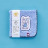Kosugizen IMHK-80BL Towel, Mini Handkerchief, Maneki Neko, Blue, 9.8 x