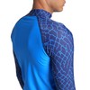 ARENA Men's Vest L/S Allover Rash Guard Shirt, Blue China-navy