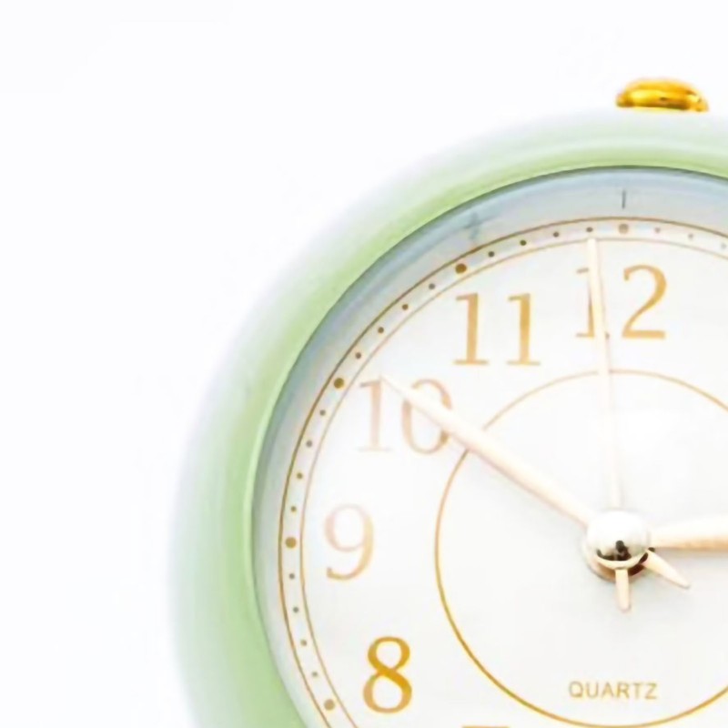 Small Round Clock Circular Base Mute Corrosion Resistance Quartz Bedside