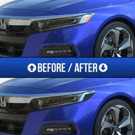 Amber Delete Headlight Tint Compatible with 2018-2022 Honda Accord