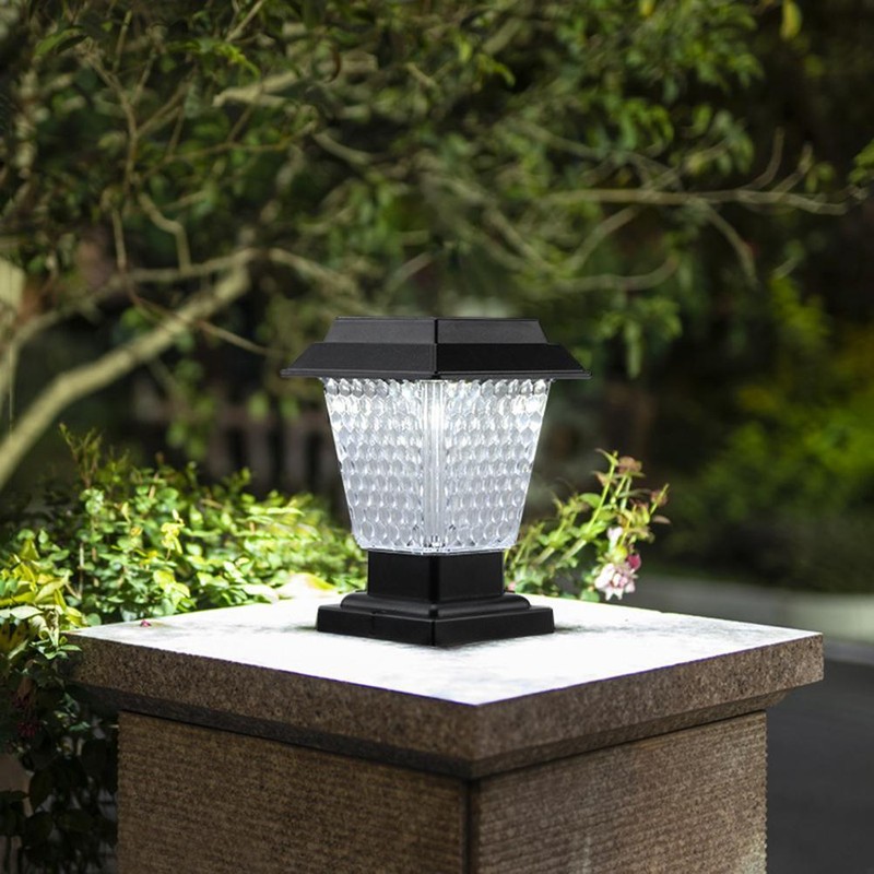 Solar LED Post Lights IP65 Waterproof Garden Outdoor Post Lamp
