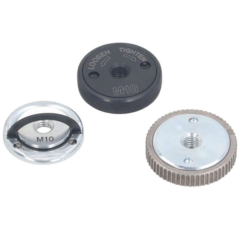 3PCS M10 Angle Grinder Flange Nut Self Locking Pressure Plate