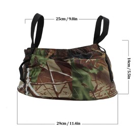 equlup Collapsible Bucket, Portable Lightweight Folding Bucket Wash Basin Water Container with Handle for Outdoor Camping Hiking Fishing (Camouflage)