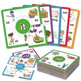Edulok Phonics Puzzle Games, Spelling Games, Phonics Flash Cards, Sight Word Flash Cards for Toddlers, Learning Educational Toys, Kids Preschool Learning Activities, Homeschool Supplies, Learn to Read