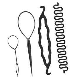 Accesorios para el peinado del cabello, nueva moda Hair Bun Maker Trenzado Styling Disk Twist Tools Accesorios de bricolaje, Kit de herramientas para modelar el cabello (#1)