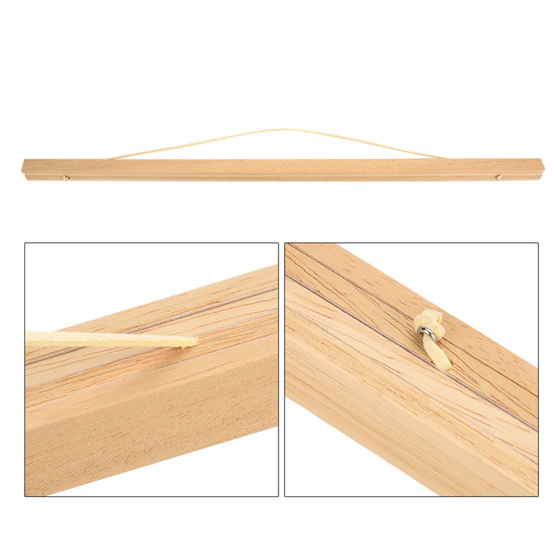 Modern Magnetic Wooden Photo Picture Frame DIY Poster Scroll Prints