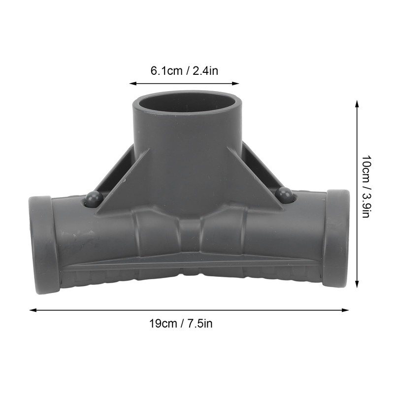 Pool T Connector for P07082 Swimming Pool Accessory, Plastic Oval