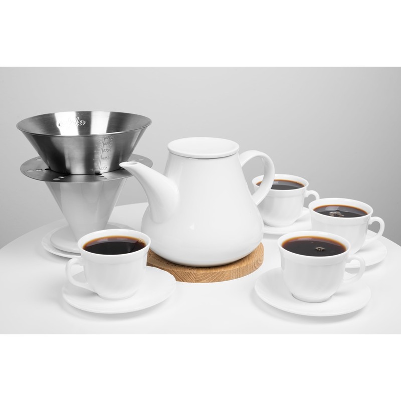 Cafeta Brewing aid for hand-brewed filter coffee, dishwasher-safe, 100% stainless
