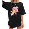 Teacher Shirts Women Bow Pencil Graphic Tee Back to School