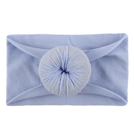 SYGA Baby Headbands Soft Cotton Strechable Turban Hairbands For Newborn Infant Toddlers Kids 0-3 Years (Light Purple)