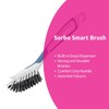 Sorbo Smart Brush Dish Brush with Non-Slip Soft Grip Handle,