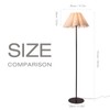 KUNJOULAM Modern Floor Lamp, Black Pole Floor Lamps, Simple Design