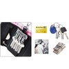 RuoFeng Keychain Key Holder Ring with 6 Hooks Snap Closure