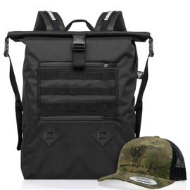 Xtreme Sight Line ~ AQUA RT Large Water-Proof Faraday Backpack/MultiCam Camo Hat Combo ~ Tracking/Hacking Defense ~ Stone
