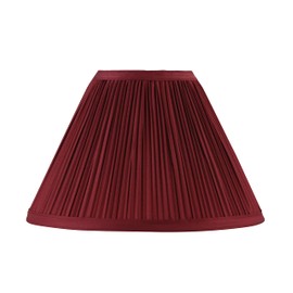 Aspen Creative 59174, Empire Uno Lamp Shade, Rich Red, 4" Top x 10" Bottom x 7" Slant Height, Slip UNO 33mm