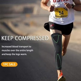 Lecute Rodillera de Compresión para Gimnasio Elástica Deportiva Crossfit Ejercicio Correr Neopreno Deporte Protección Rodilla
