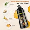Shampoo para Canas con Tinte, Dark Brown Hair Dye Shampoo