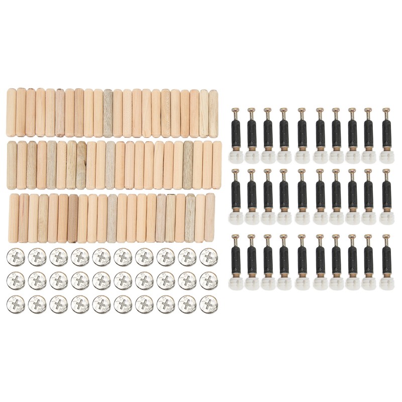 Cam Fittings Set with Dowel Pre Inserted Nut for Cabinet