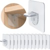 XATDOMESD 12 Pack Adhesive Shelf Bracket,Shelf Support Pegs for Shelves