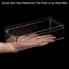PATIKIL Acrylic Lid Box 23 x 12 x 6 cm