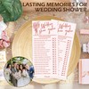 Wedding Shoe Game Cards for Bridal Shower, 25 Guests, Pink,